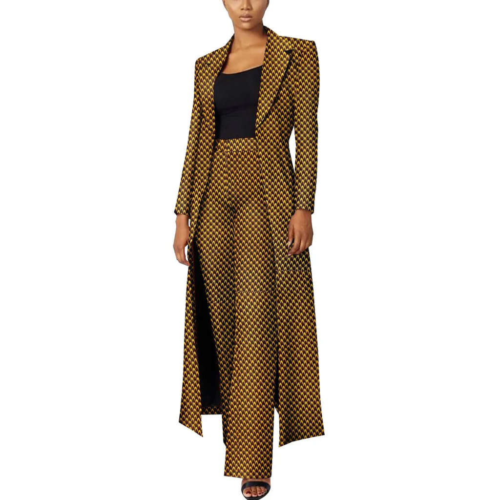 Blazer Veste Pagne Femme 2021 Ensemble Veste En Pagne Africain