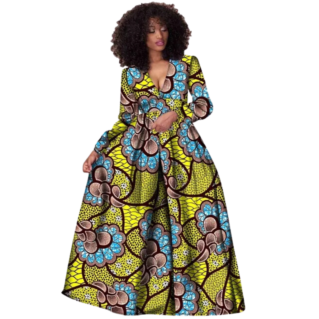 Robe Droite Belle Modele Robe Africaine Tissu Pagne Tendance Model