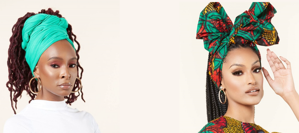 BEAUTIFUL YOUR BRAIDS AND LOCKS WITH THE AFRICAN SCARF