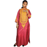 Boubou Africain Rouge Femme Coton