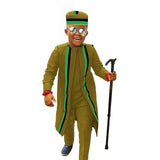 Boubou Africain Vert Traditionnel Garçon