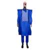 Boubou Africain Homme Bleu