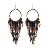 Boucles d'Oreilles en Perles Africaine