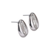 Boucles d'Oreilles Cauri Argent