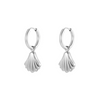 Boucles d'Oreilles Coquillage Saint-Jacques Argent