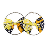 Boucles d'Oreilles Wax Jaunes