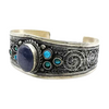 Bracelet Argent Femme Pierre Bleue Foncée