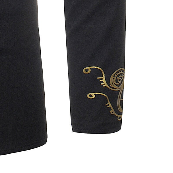 Chemise Africaine Noire Manche de près