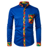 Chemise Africaine Bleue