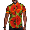 Chemise Africaine Homme Orange