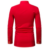 Chemise Africaine Rouge Col Mao