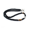 Collier Africain Perles Noires Hommes