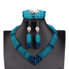 Collier Africain en Verre Bleu