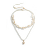 Collier Coquillage Cauri Blanc