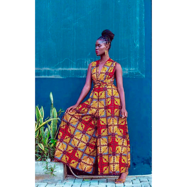 Chic ModÃ¨le Combinaison Pagne Robe Combinaison Pagne Africain