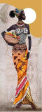 Femme Africaine: 2 Tableaux Verticaux