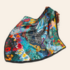 Foulard Africain Femme Multicolore en Soie