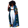 Kimono Africain Bleu Jean Pour Femme