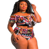 Maillot de bain africain grande taille femme