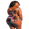 Maillot de bain africain grande taille femme