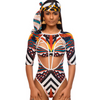 Maillot de bain motif africain