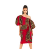 Robe Africaine Wax Epaule Dénudée