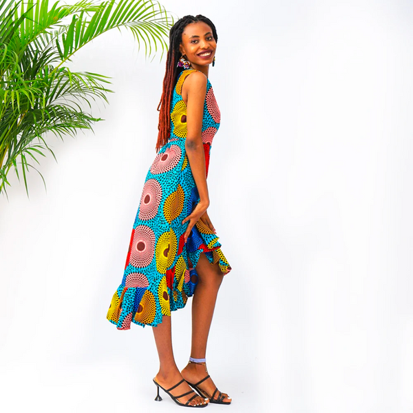 Robe Chic en Pagne Africain