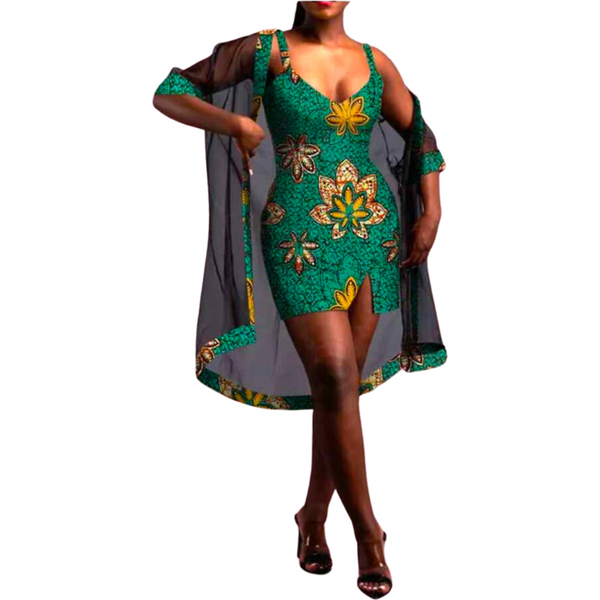 Robe Soiree Pagne Africain