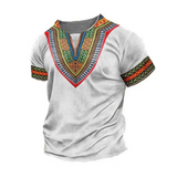 T-shirt Col Africain Homme