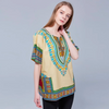 T-shirt Ethnique Africain pour Femme en Coton
