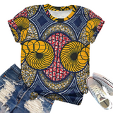 T-shirt Imprimé Femme Africaine
