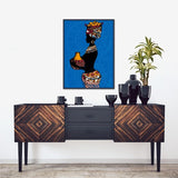 Tableau Africain Bleu
