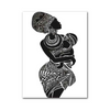 Tableau Africain Noir et Blanc Multi Toiles