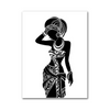 Tableau Africain Noir et Blanc Multi Toiles