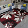 Tapis Africain Rouge Fleurs