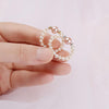 Bague Coquillage en Perles blanche