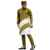 Boubou Africain Bazin Riche Vert Pour Homme