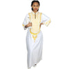 Boubou Africain Femme Blanc