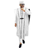 Boubou Africain Homme Blanc