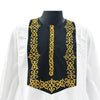 Boubou Africain Homme Mariage Blanc Noir Doré