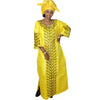 Boubou Femme Africaine Jaune