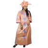 Boubou Femme Afrique Avec Turban