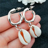 Boucles d'Oreilles Coquillage Clip Blanc