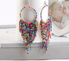 Boucles d'Oreilles en Perles Style Africain