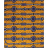 Tissu Wax Africain Jaune et Bleu